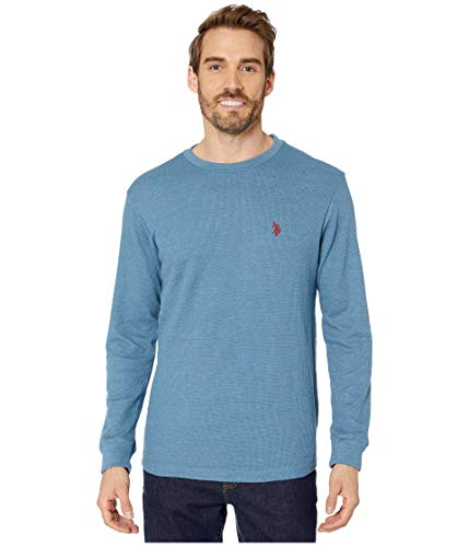 Image of U.S. Polo Assn. Men's Cotton Regular Fit Long Sleeve Crew Neck Solid Thermal Shirt
