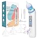 Nasensauger Baby, Nasensauger Baby Elektrisch, Elektrischer Nasensauger Baby Staubsauger Wiederaufladbar Mit 5 Saugstärken Musik & Licht Funktion Und 3 Größen Silikon Tipps Nasal Aspirator Baby
