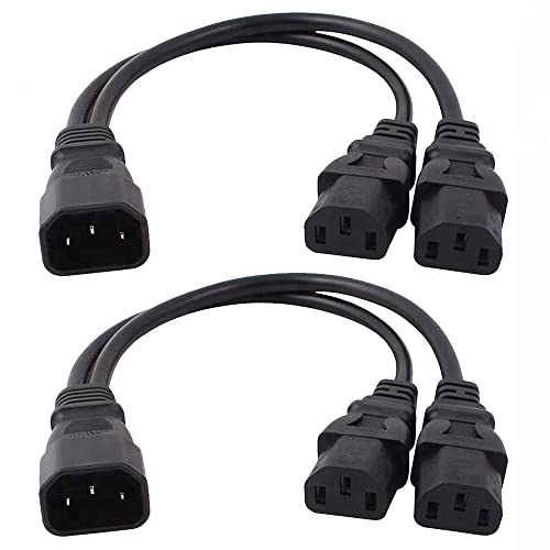 Amazon.co.jp: Xiatiaosann C14-2 x C13、C14 オス - デュアル