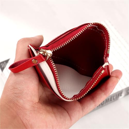 Card Holder Unisex Fashion Simple Zipper Coin Purse(Pink)3