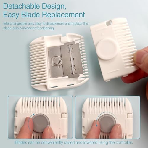 Image of Two in one hair Comb Cutter for Kids| Double Sided Baby hair cutting Razor Comb | Hair clipper Bang Comb Styling Tool (Multi colour)(T-1001)