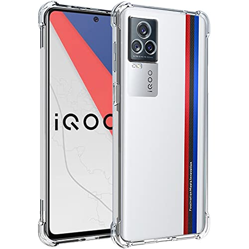 Image of TheGiftKart Crystal Clear Back Cover Case for iQOO 7 Legend 5G | Shockproof Soft TPU Case | Cushioned Edges for Ultimate Protection Back Cover Case for iQOO 7 Legend 5G (TPU, Transparent)
