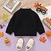 0-5T Baby Girl Halloween Costumes Pumpkin Sweater Long Sleeve Knitwear Christmas Outfit Boys Fall Winter Clothes (Halloween-Black, 2-3 Years)
