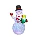 Produktbild Hearthrousy Weihnachtsdekoration Aufblasbarer Schneemann draußen LED beleuchtet weihnachtsdeko 150 cm Weihnachtsfigur für Indoor Outdoor Garden Yard Dekoration
