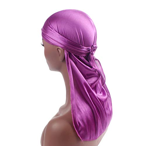 Homyl 5 PCS Mens Caudas Longas Tecer Cap Chapéu Pirata Durag Chemo Turbante Muçulmano