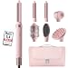 MESCOMB 6-in-1 Airstyler, Hairstyler Set, Auto-Wrap Lockenstab, 110.000 U/min Ionen Föhndüse, Volumen-, Glättbürste und Diffusor für Beach Waves, Locken, Volumen, Glatte Looks, mit Reisetasche