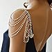 Xerling Rhinestones Sexy Shoulder Bra Body Chain Fringe Tassels Body Jewelry Wedding Arm Chain Summer Beach Bikini Shoulder Harness for Women Brides (Type A)