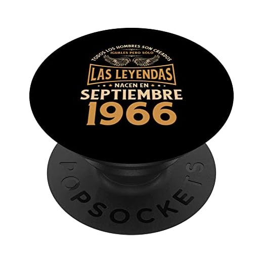 Cumpleaños Hombre Regalos Las Leyendas Septiembre 1966 PopSockets PopGrip Intercambiable