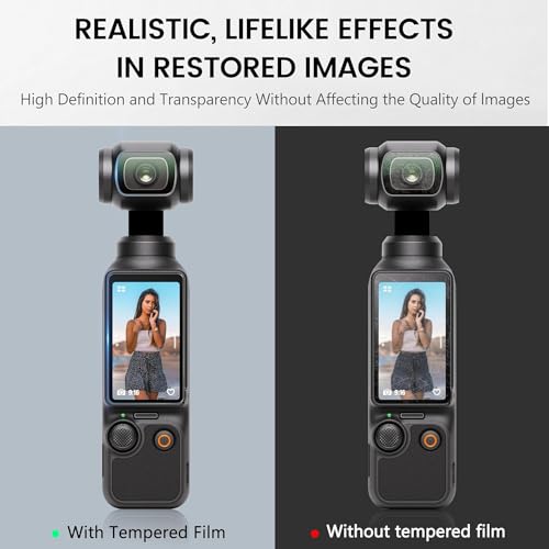 Image of M.G.R.J Tempered Glass Screen Protector for DJI Osmo Pocket 4 /3 Camera (2 P'cs Set)