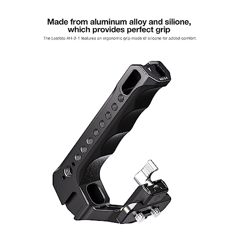 Image of Leofoto AH-2 Camera Top Handle, ARRI Side Locating Sockets, Cold Shoe Mount, Multiple 1 /4 inch-20 Accessory Sockets, Three Option Available (AH-2-1-NATO)