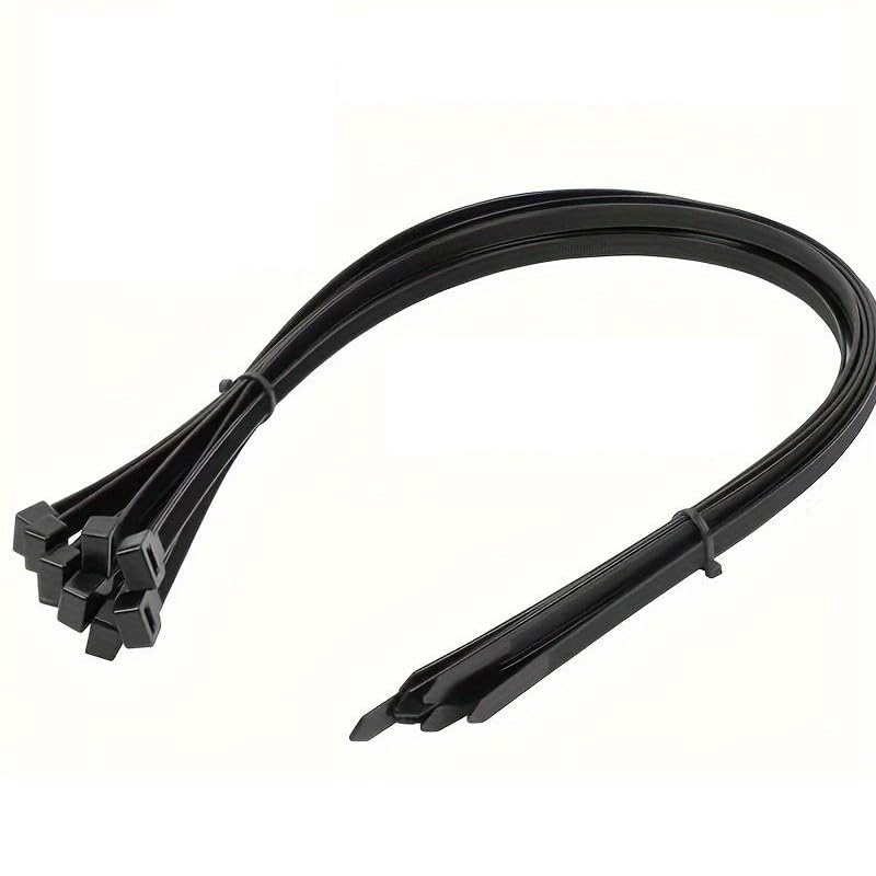 Bridas resistentes de nailon negro (50 unidades de 40 cm)