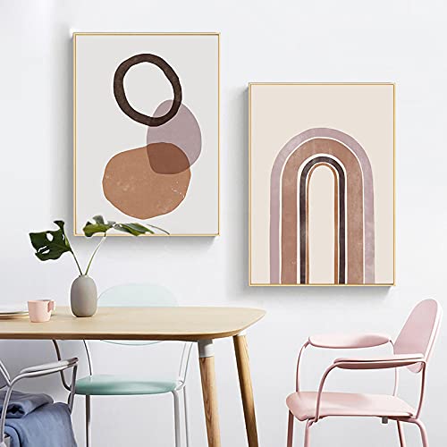 Pintura nórdica de lienzo abstracto arte moderno de pared minimalista de alta calidad 50x70 cm 2