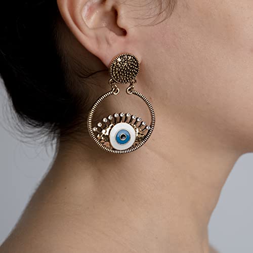 Buy Upakarna Jewelry Evil Eye Earrings for Girls and Women at Amazon.in