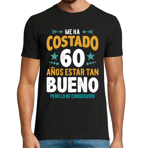 latostadora Presente de t-shirts para homem, 60 anos para homem, t-shirt divertida para oferecer - presentes originais para homem 60 anos - ideias para aniversários 60 anos, 60 Anos Ser Tão Bom 1, L