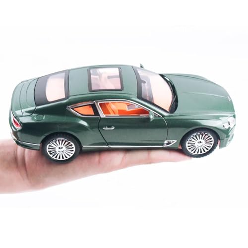 Image of 124 Bentl Continental Diecast Metal Car Diecast Toy Car for Kids Light Sound Pullback Openable Door