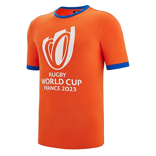 T-Shirt Rugby World Cup 2023 Macron Orange XL pour Supporter
