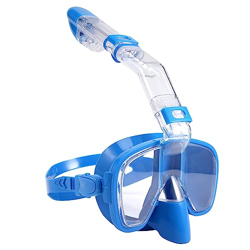 jiyaohui - Juego de máscara de buceo plegable con máscara de buceo con sistema de tapa seca y soporte de cámara para cámara, equipo de buceo profesional antiempañamiento