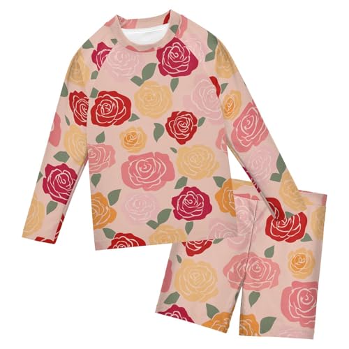 Traje de baño de 2 piezas Magic Rose con protección UV para niños de 3 a 10 años