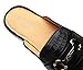 ELANROMAN Backless Mule Loafers Men Fashion Luxury Slip on Flats Genuine Leather Shoes Black US 10.5