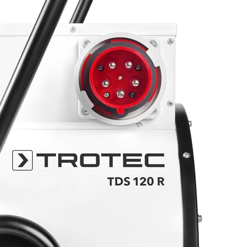 TROTEC Bauheizer TDS 120 R – Heizleistung 15 kW / 30 kW – Elektroheizer Luftmenge 1900 m³/h – Heizlüfter für große Räume