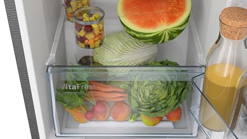 Image of Bosch 269L, 3-Star, Inverter Frost free Double Door Refrigerator (2025 Model, CTC29K03NI, 6-in-1 Convertible, 18 Hours Cooling Retention, Digital Display, Super Freeze, 80min Convert, Shiny Silver)