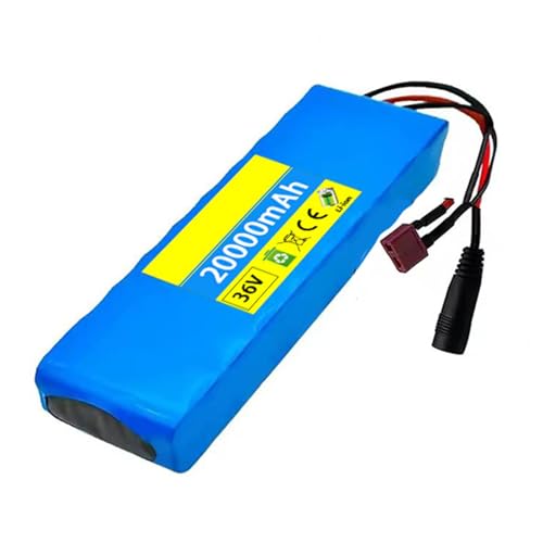 E-Bike Akku 36V 20AH Wasserdichter Lithium-Ionen-Akku 10S2P Mit 42V Ladegerät Eingebauter BMS Langlebiger Lithium-Ionen-Akku Für Klapproller XT60+SM