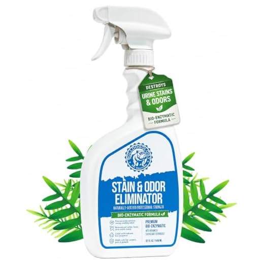 Bulldogology Bio-Enzymatic Pet Stain & Odor Remover - Pet Carpet Enzyme Cleaner for Cat and Dog Pee, Pet Stain Remover for Carpet and Floors, Dog Stain Remover and Odor Neutralizer (32 oz)