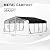 20x20 FT Heavy Duty Metal Carports, Outdoor Canopy Carport Garage with Reinforced Frame, Base and 4 Support Legs for Cars Pickup Trucks Tractors Boats RVs Parties