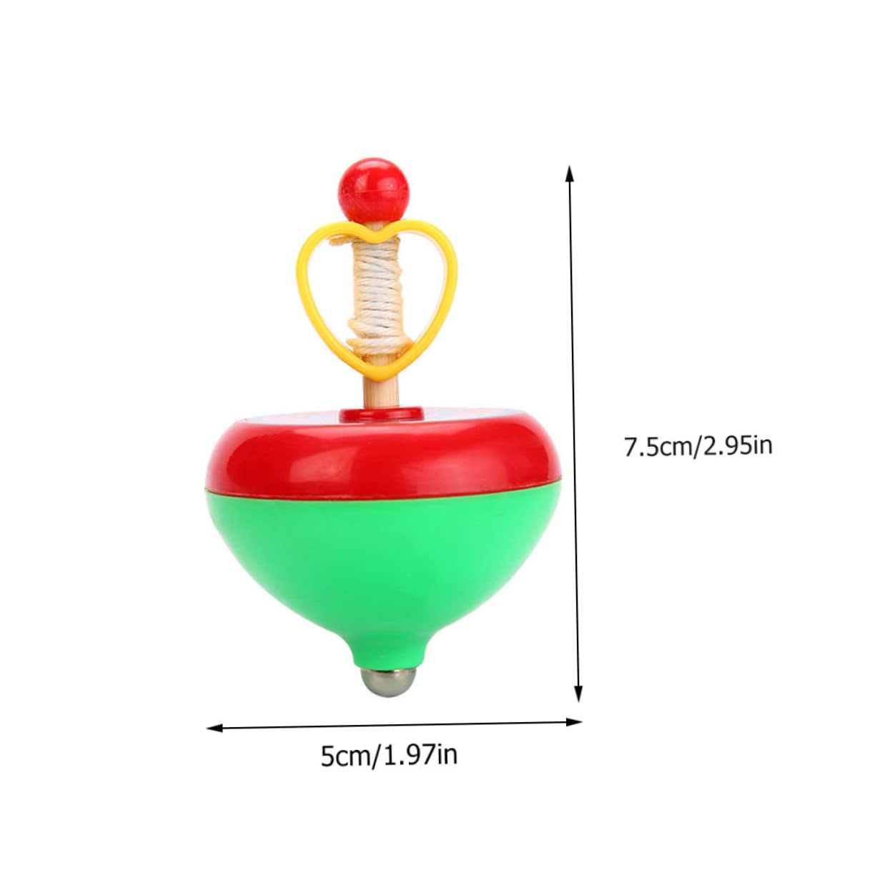 BESPORTBLE Gyro Plaything Fidget Toys for Boys 3pcs Pulling String Gyro Tops Toy Boys and Girls Hand-Eye Coordination Toy Random