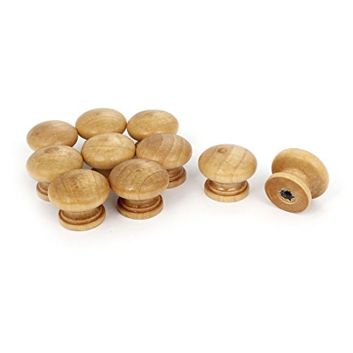 Preisvergleich Produktbild Holzknauf für Schubladen und Türen, rund, beige