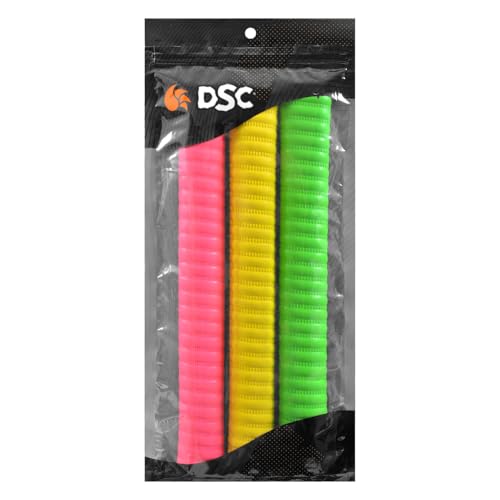 DSC Coil Mix Colored Cricket Bat Grip (Pack of 3 Pcs)