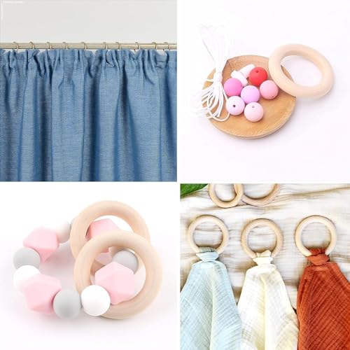 Biffely BFLY_NATURAL_2.2 Napkin Rings, Unfinished Wooden Napkin Rings Buckles thumb #3