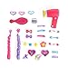 Mommy & Me Doll Hair play set with working Blow dryer Hair Brush and Over 30 accessories
