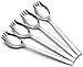 Xesea Sporks 4-pack 1.6-inch Wide 18/10 Stainless Steel Sporks Everyday Use, Camping Backpacking Utensils, Spaghetti Salad Dessert Heavy Duty Flatware Set, 8.2-inch / 1.9-ounce/(L)