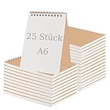 Reliure à spirales : la reliure en spirale durable garantit que le carnet de croquis A6 reste à plat et que les pages peuvent être facilement tournées, ce qui permet un travail ininterrompu.