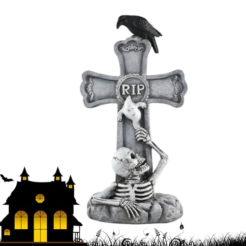 Décorations de cimetière Halloween : monuments et stèles miniatures - 2