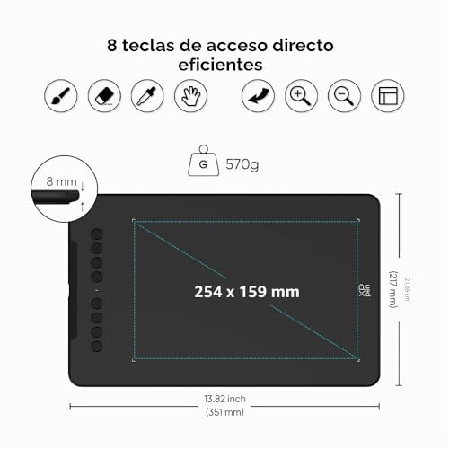 Miniatura 2 de Xppen Deco 01v3 Tableta Gráfica Dibujo Digital 10x6 Pulgadas Con Lápiz 16k Niveles, Compatible Con Windows, Linux, Mac Os, Chrome Os Y Android