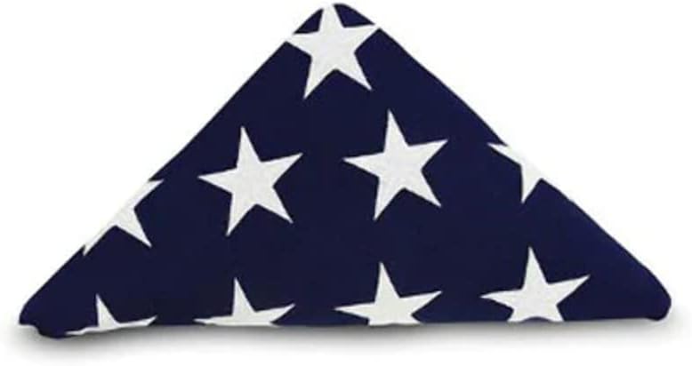 Pre-Folded American Flags - For 5' x 9.5' (Casket Flag). 5' x 9.5'