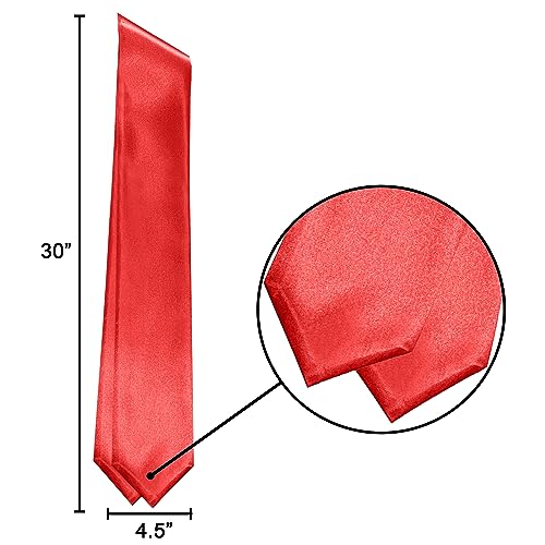 Image of Plain Graduation Stole Sash 60 Inch Unisex Adults Solid
