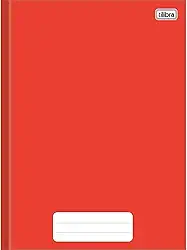 Tilibra - Caderno Brochura Capa Dura Universitário, Pepper, 20x27.5cm, 80 Folhas, 1 Matéria, Vermelho