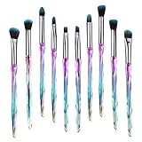 Makeup Eye Brush Set, Kingtree 10 Pieces Latest Diamond Handle Eyeshadow Eyeliner Blending Crease...