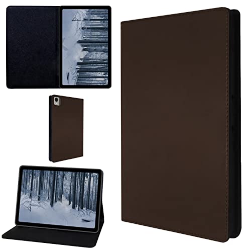 Image of TGK Leather Stand Flip Case Cover for Nokia Tab T21 10.36 inch Tablet (Brown)