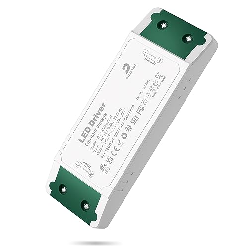LED Netzteil 24V 2 5A LED Trafo Transformator 230V auf 24V DC Treiber 24 Volt 60 Watt IP44 LED Driver Power Supply Gleichstrom Konstantspannungs für Streifen Lampen DUSKTEC