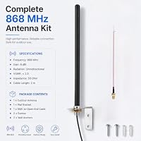 Nelawya 868 MHz LoRa Antenne Outdoor SMA Stecker mit 2 m Kabel – Ansicht 6