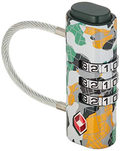 Kipling NEW TSA LOCK Lucchetto per valigie, 1 cm, liters, Multicolore (Camo Map)