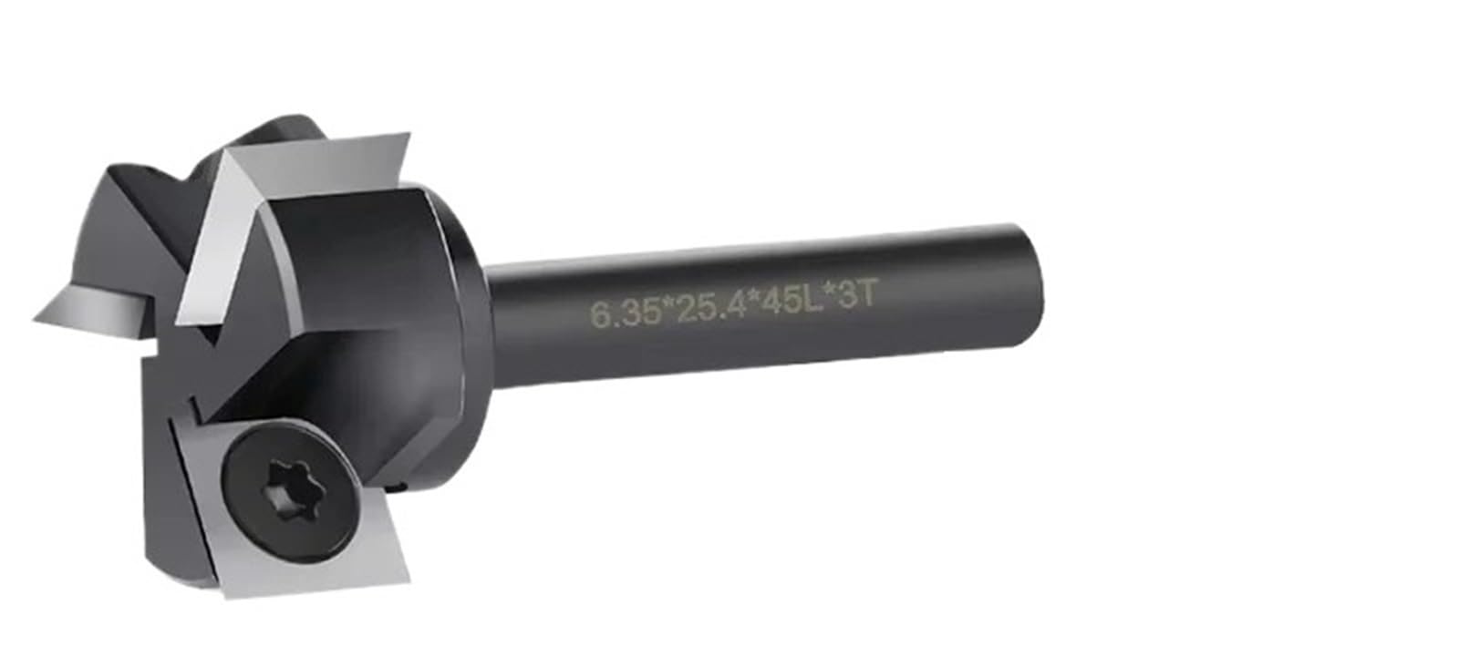 Frez do strugania powierzchni płyty wiórowej, frez spłaszczania płyt, drewna, płytka węglikowa, 8 mm, 12, trzpień 1/4'', 1/2'' Do wiertarki stołowej(12x38.1mm 4T)