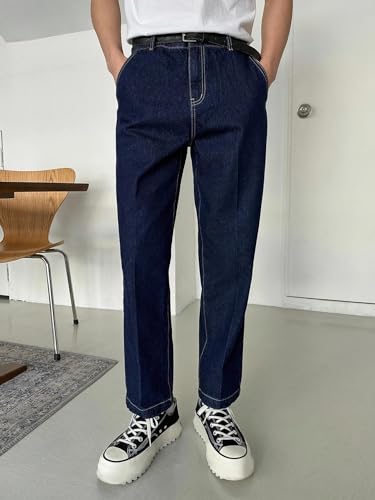 Image of KOTTY Men's Solid Straight Fit /Skinny Fit /Relaxed Fit Comfortable and Strechable Stylish Looking Jeans