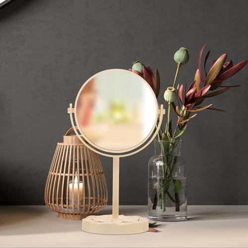 Ipetboom espejo vintage redondo doble cara miniatura 6