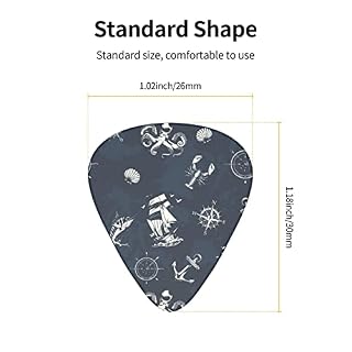 Lot de 12 médiators de guitare nautique pour guitare basse électrique, acoustique, cadeau avec boîte - Les Beatles, Paul McCartney, John Lennon, RIngo Starr, George Harrison Lot de 12 médiators de guitare nautique pour guitare basse électrique, acoustique, cadeau avec boîte – Image 5