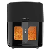 Cecotec Friggitrice ad Aria Cecofry Fantastik Window 6500. Air Fryer 1700W, Capacità 6,5 L, Tecnologia PerfectCook, 12 Modalità di Cottura, Touch, Regolabile 80-200°C, Finestra, Cottura 60M